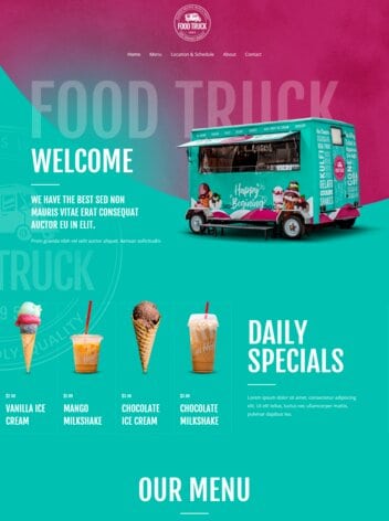 Food Truck Website Design